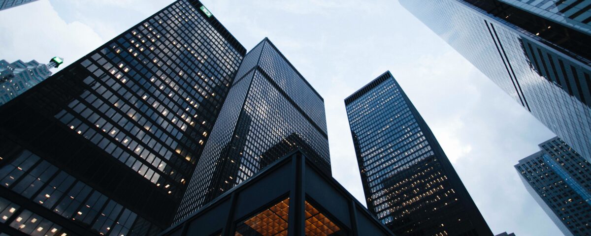 Photo of office towers in Toronto's financial district.